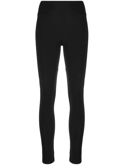 Shop Y-3 Logo-print Stretch-fit Leggings In Black