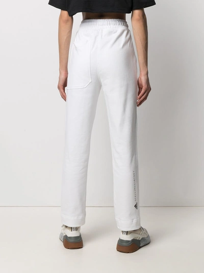 Shop Adidas By Stella Mccartney Cotton Pants In White