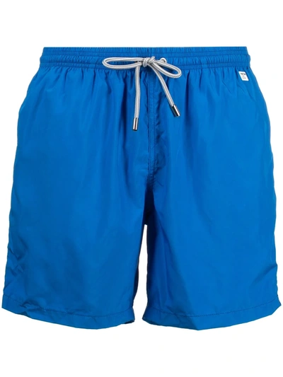 Shop Mc2 Saint Barth Plain Swim Shorts In Blue