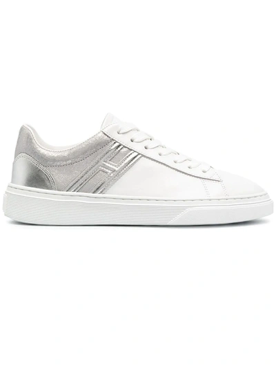 Shop Hogan Sneakers H365 Silver, White
