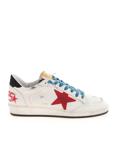 Shop Golden Goose Sneakers Ball Star In Bianco