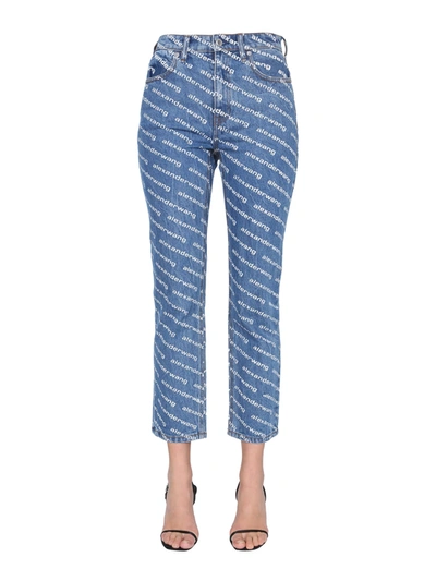 Shop Alexander Wang High Rise Jeans In Blu