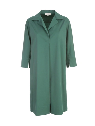 Shop Antonelli Polo Neck 3/4s Dress In Green