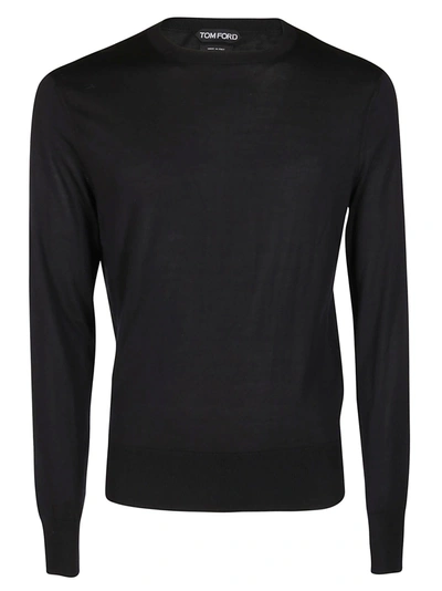 Shop Tom Ford Black Cotton Sweatshirt