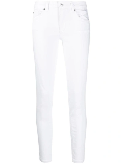 Shop Liu •jo White Cotton Skinny Jeans