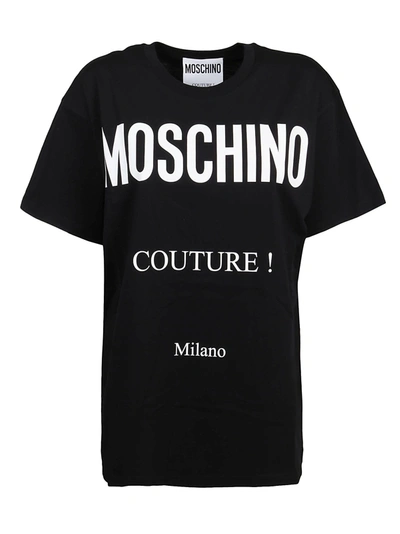 Shop Moschino T-shirt In Fantasia Nero