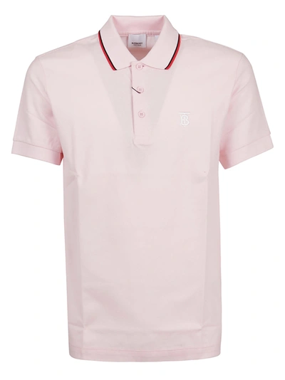 Shop Burberry Polo Walton In Frosted Pink