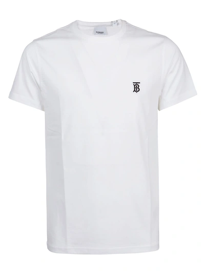 Shop Burberry T-shirt Parker In White