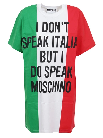 Shop Moschino Dress In Fantasia Varia