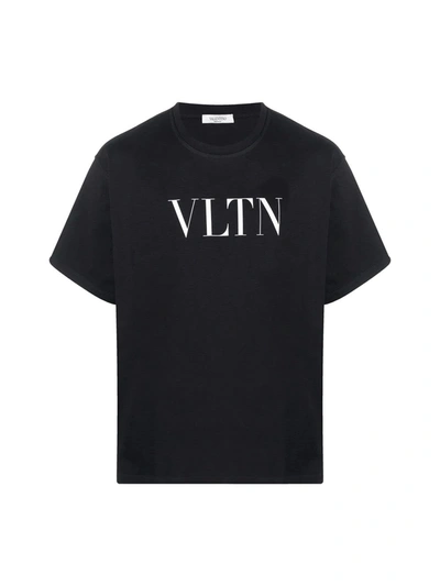 Shop Valentino Semiover Print Vltn In Ni Black White