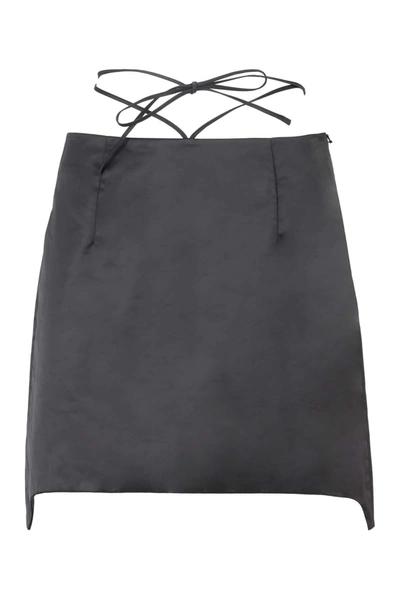 Shop Helmut Lang Skirt In Nero