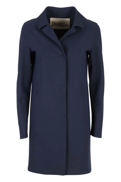 Shop Herno Coat In Blu