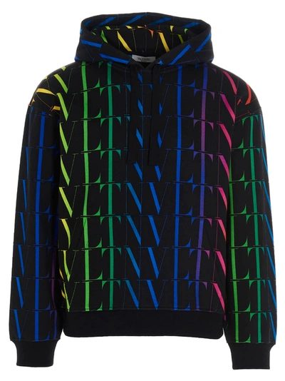 Shop Valentino Vltn Times Hoodie In Multicolor