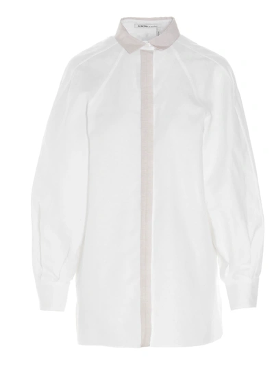 Shop Agnona Shirt In White
