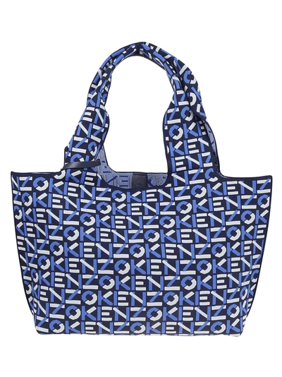 Shop Kenzo Large Tote Bag In Midnight Blue