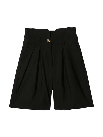 Shop Balmain Black Trousers In Nero