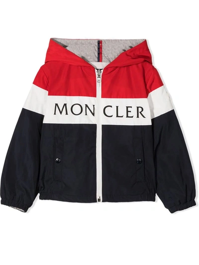 Shop Moncler Red/white/blue Jacket In Multicolor