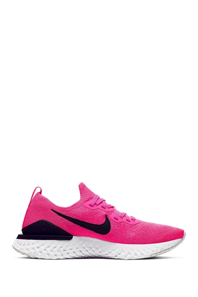 Shop Nike Epic React Flyknit 2 Running Shoe In 601 Pinbla/black