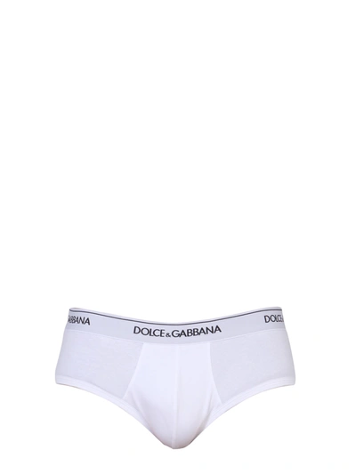 Shop Dolce & Gabbana Pack Of Two Slips In White