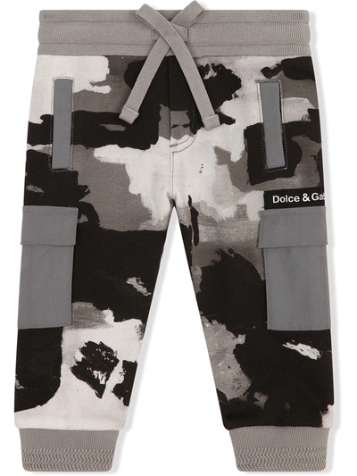 Shop Dolce & Gabbana Camouflage-print Track Pants In Neutrals