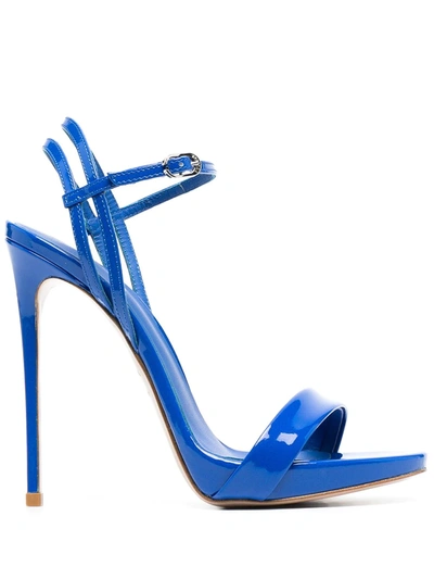 Shop Le Silla Gwen High-heel Sandals In Blue