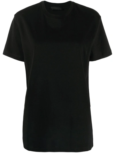 Shop Wardrobe.nyc Round Neck Cotton T-shirt In Black