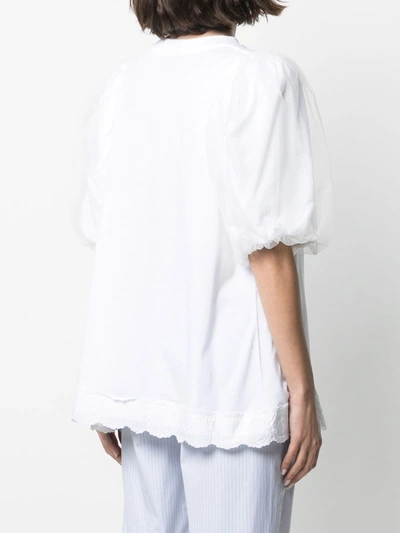 Shop Simone Rocha Cotton Top In White