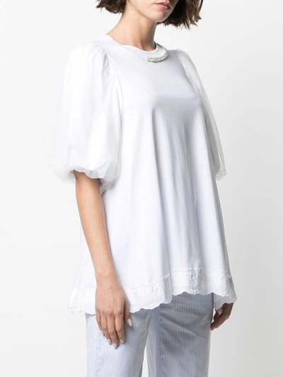 Shop Simone Rocha Cotton Top In White
