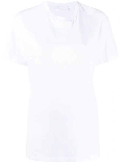 Shop Wardrobe.nyc Round Neck Cotton T-shirt In White