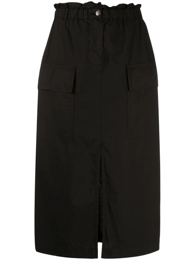 Shop 8pm Cargo Midi Skirt In Black