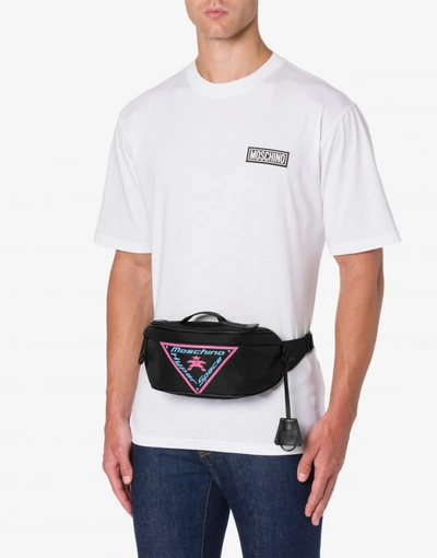 Shop Moschino Hyper Space Nylon Waist Bag In Black
