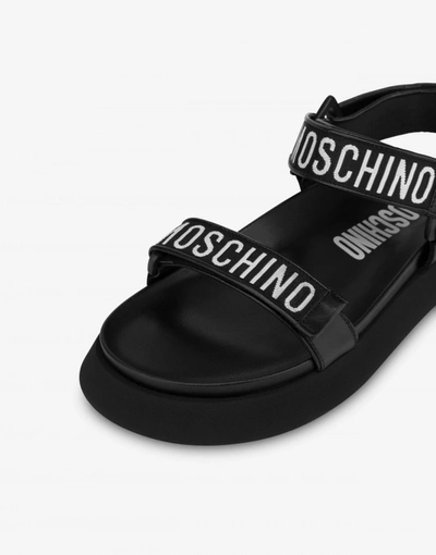 Shop Moschino Sandals 's Tape In Black