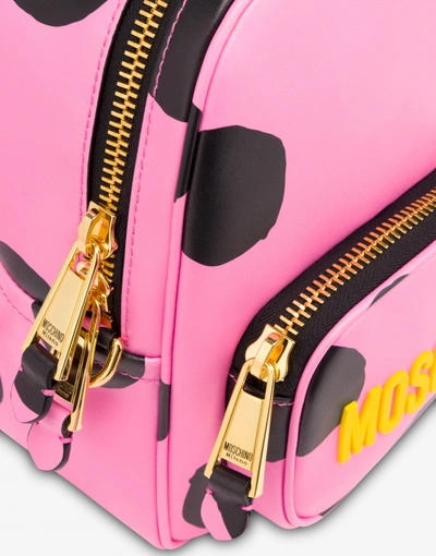 Shop Moschino Polka Dots Backpack In Pink