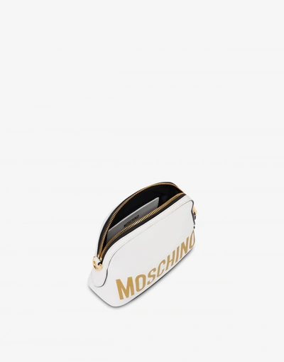 Shop Moschino Shoulder Bag With Logo In White