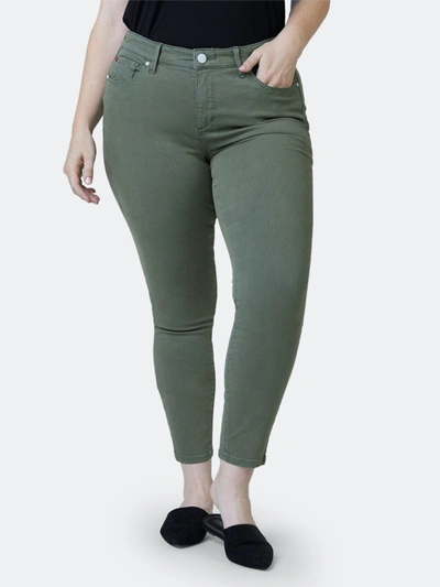 Shop Slink Jeans Mid Rise Jegging In Green