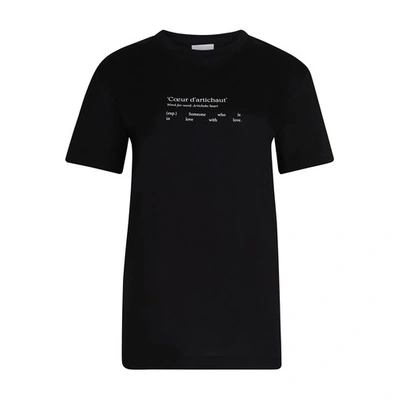 Shop Patou Litterature T-shirt In Ca Black