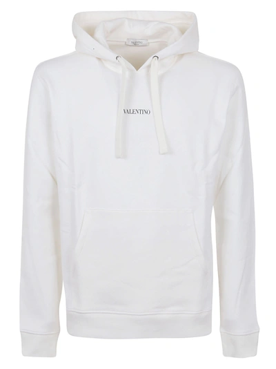 Shop Valentino Sweatshirt Vltn In Bianco Nero