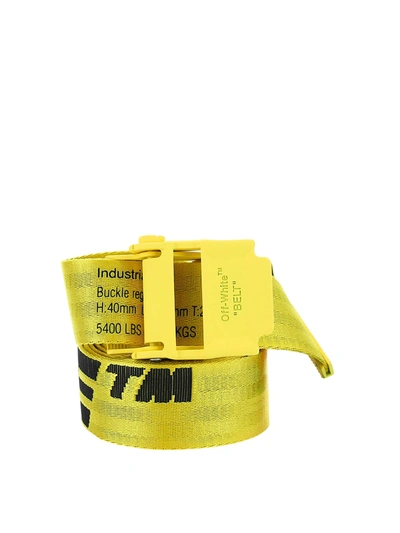 Shop Off-white Industrial 20 Belt In Yellow