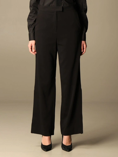 Shop Just Cavalli Wide Trousers In Black