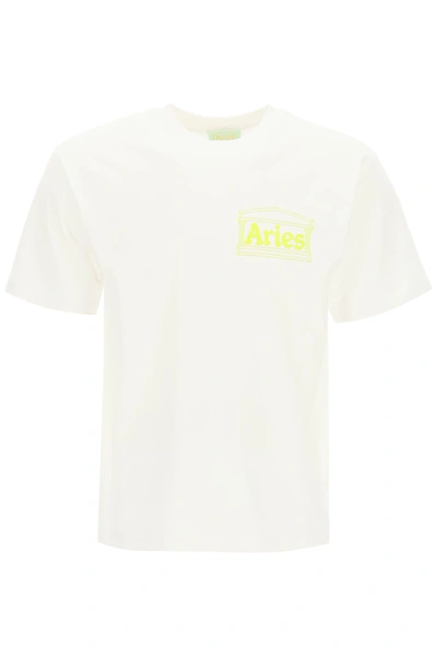 Shop Aries T-shirt With Logo Print In White (white)