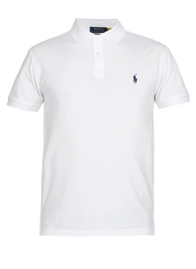 Shop Ralph Lauren Cotton Polo Shirt In White