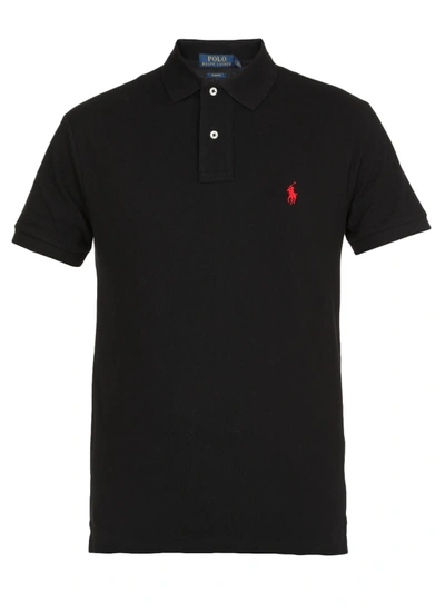 Shop Ralph Lauren Cotton Polo Shirt In Polo Black/c3870