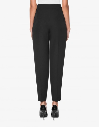 Shop Boutique Moschino Cady Pants Botanic Print In Black