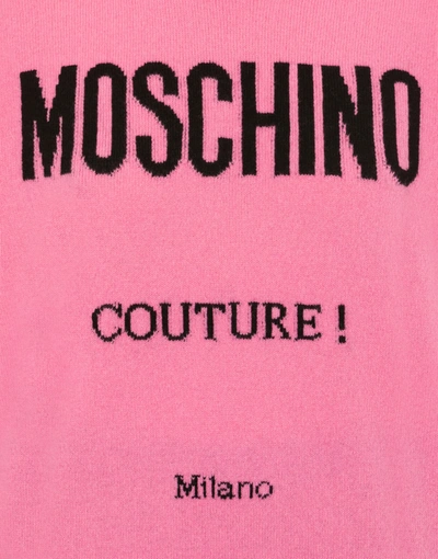 Shop Moschino Wool And Cashmere Sweater  Couture In Pink