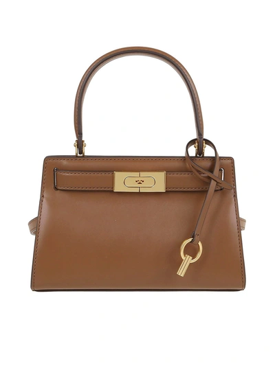 Shop Tory Burch Lee Radziwill Petite Bag In Brown