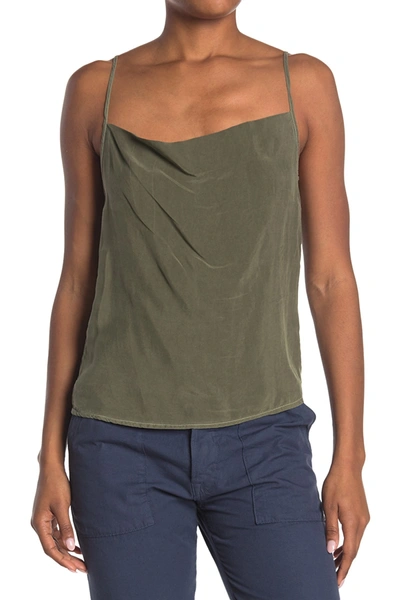 Shop Stateside Cupro Cami Tank In Army
