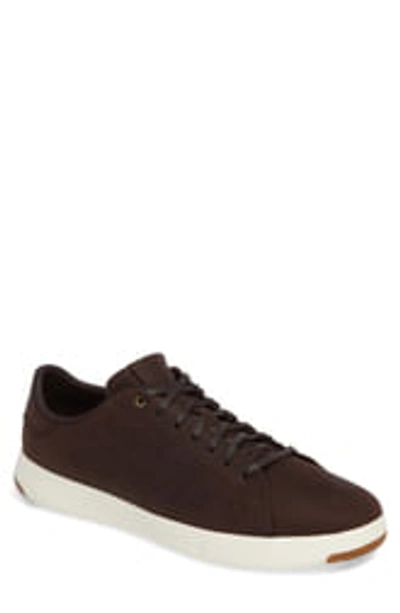 Shop Cole Haan Grandpro Low Top Sneaker In Java Leather