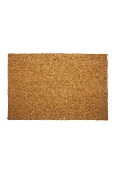 Entryways Natural Coir 24x36 Doormat With Backing In Natural Coir