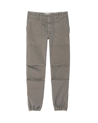 Shop Nili Lotan Cropped Military Pant In Cement