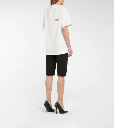 Shop Vetements Logo Cotton Jersey T-shirt In White